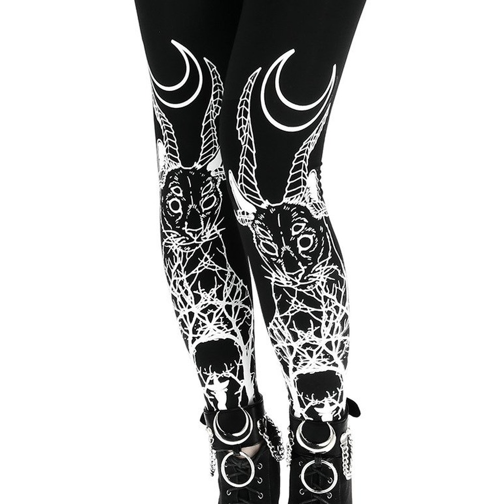 Restyle - Demonic Cat Gamaschen - Schwarz